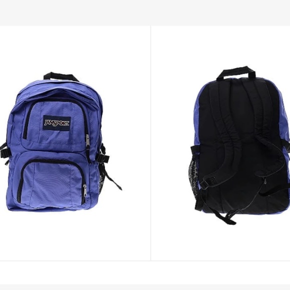 Jansport Backpack School Bag Purple Backpack in Great Condition - Picture 3 of 3